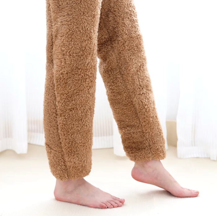 Fuzzy Thigh High Socks